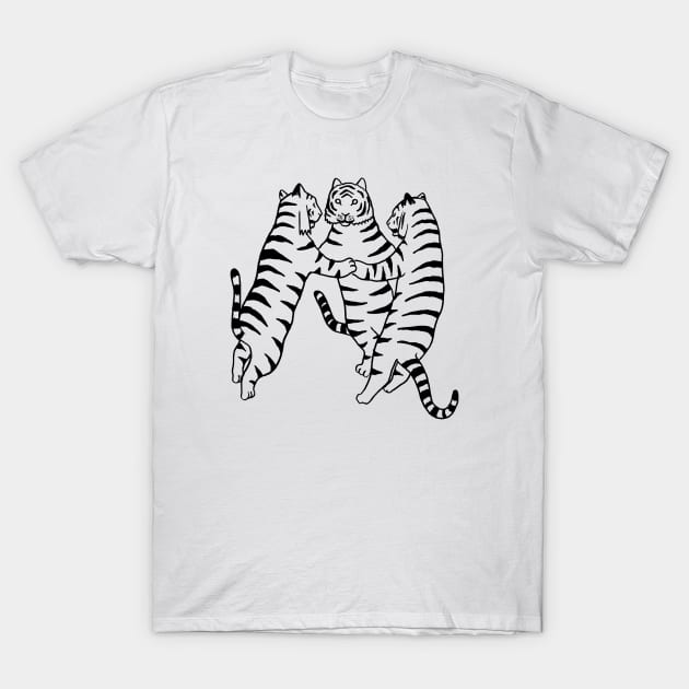 Tigers dancing T-Shirt by RicardoCarn